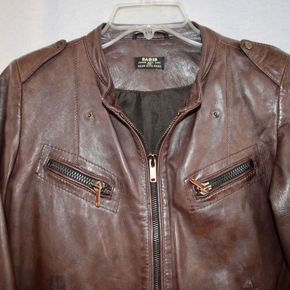 Soft Leather Italian Design jacket - Picture 2 of 4